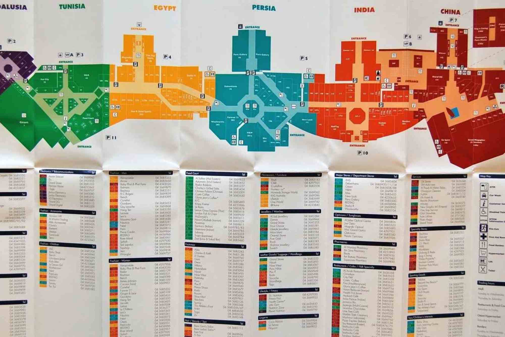 UAE Guide Mall of the Emirates Picks and Map
